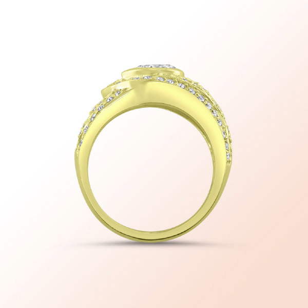 18k.y. ladies diamond ring 1.04Ct.