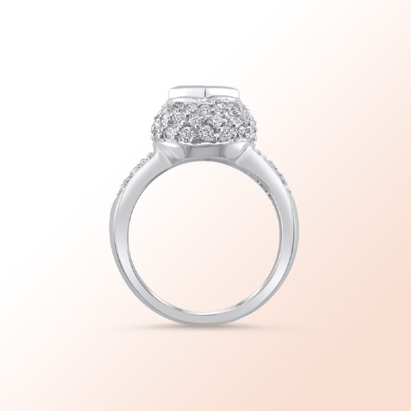 18k.w. Diamond Engagement Ring 1.12Ct.