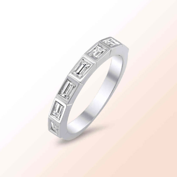 14K.W. ANNIVERSARY BAND 0.57CT.