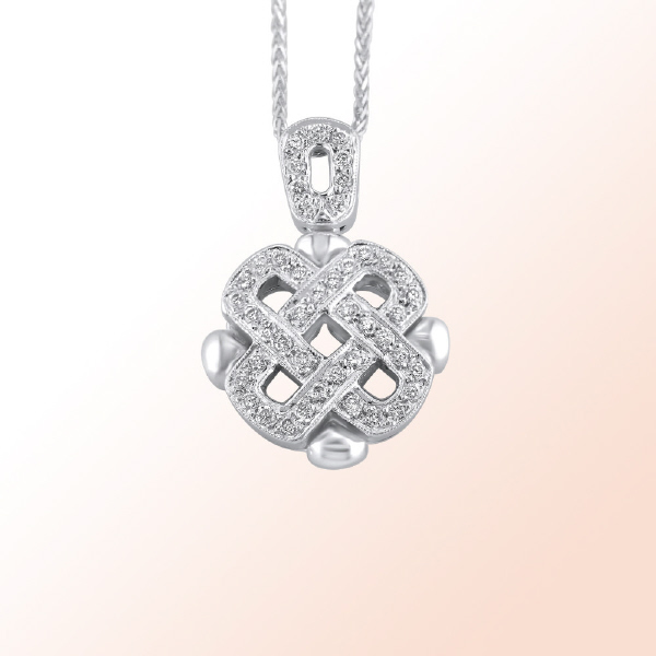 18k.w. Diamond Pendant