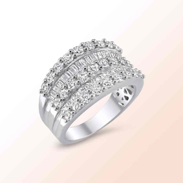 14K.W. ANNIVERSARY BAND 1.70CT.