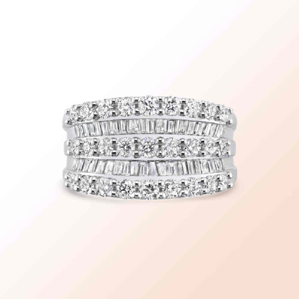 14K.W. ANNIVERSARY BAND 1.70CT.