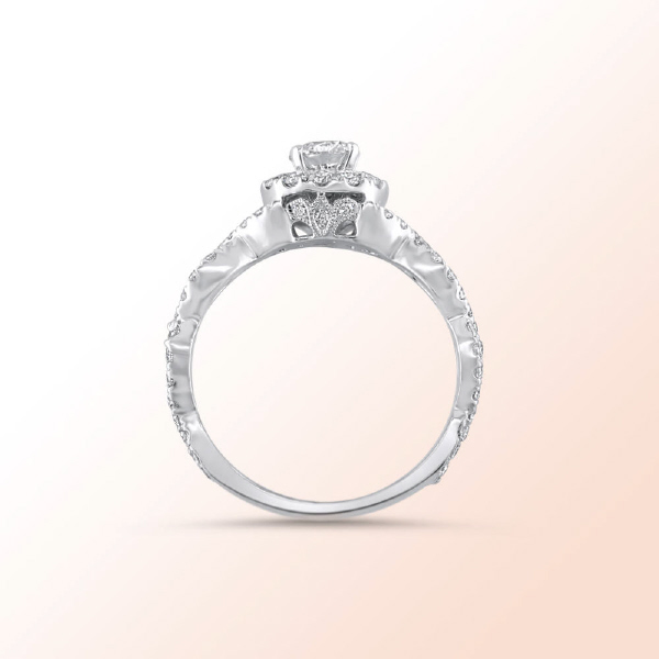 14k.w. Diamond Wedding Set 1.08Ct.