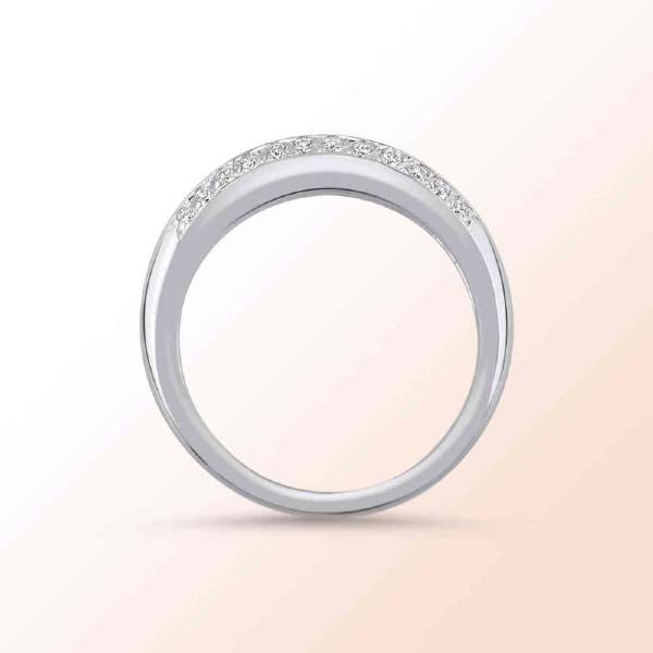 14K.W. ANNIVERSARY BAND 0.68CT.
