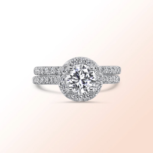 14k.w. Diamond Wedding set 2.66Ct.