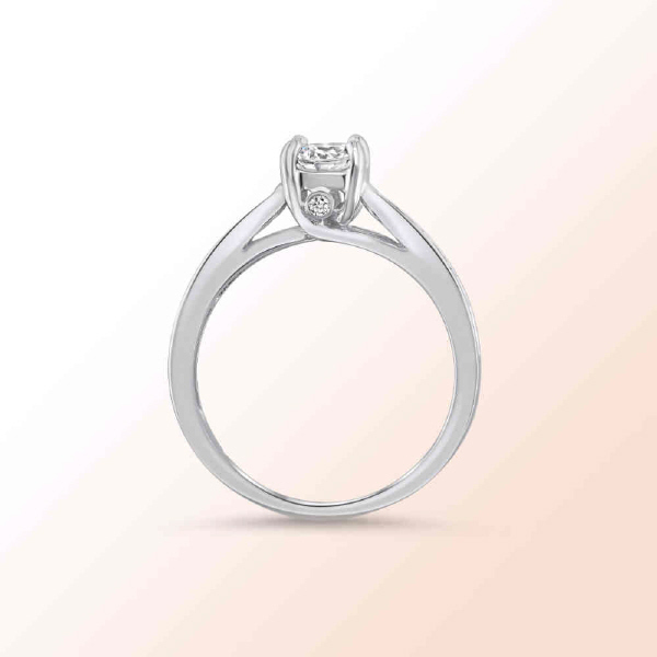 14K.W. DIAMOND ENGAGEMENT RING 1.27CT.