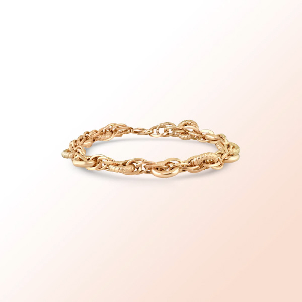 14K. Rose Gold Italian Bracelet