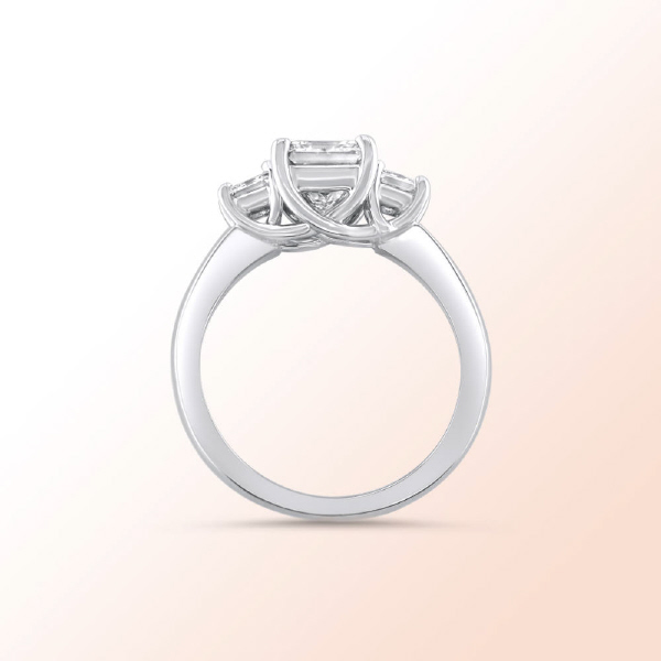 Platinum Princess Cut Diamnond Ring 1.75Ct. Color: I Clarity: Si1