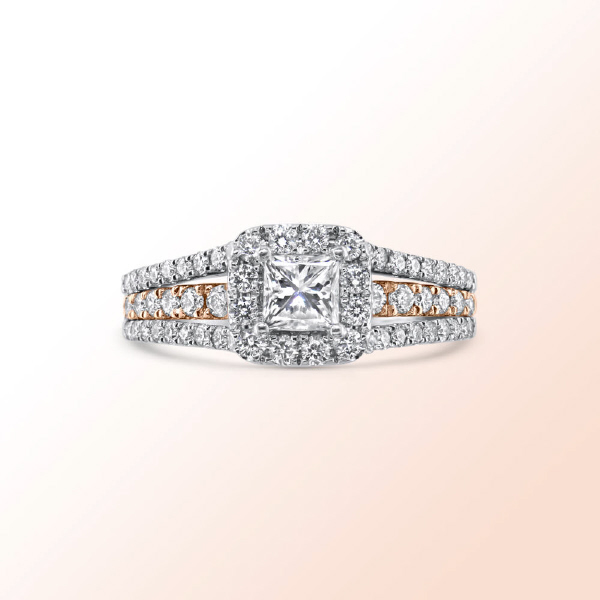 14k.w. Diamond Engagement Ring 1.33Ct.