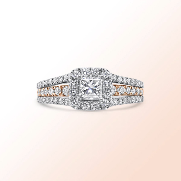 14k.w. Diamond Engagement Ring 1.33Ct.