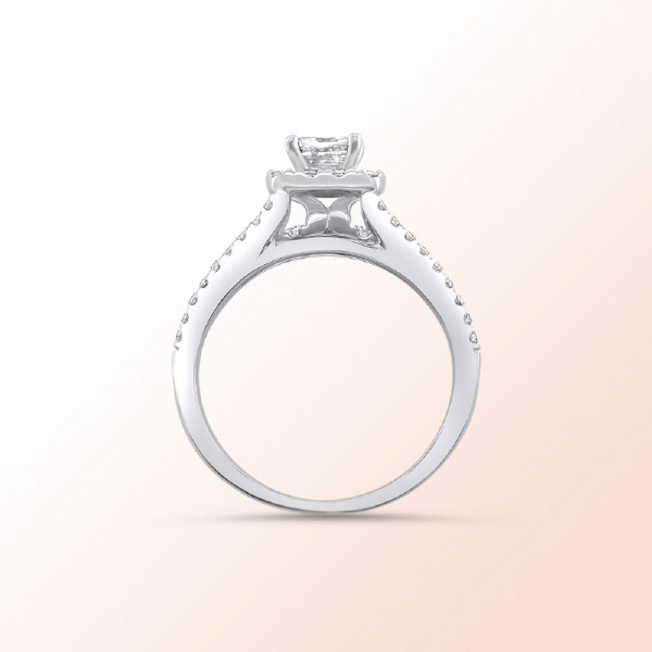 14k.w. Diamond Engagement Ring 1.33Ct.