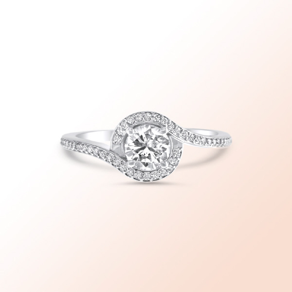14k.w. Diamond Engagement Ring