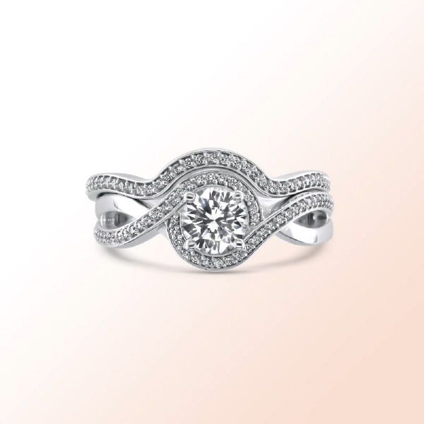 14k.w. Diamond Engagement Ring.