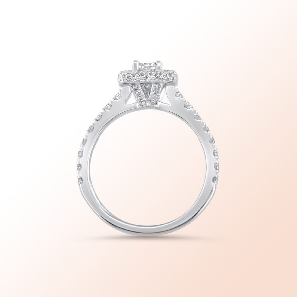 14k.w. Diamond Engagement Ring  1.30Ct.