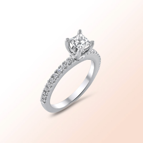 14k.w. Diamond Engagement Ring 1Ct.