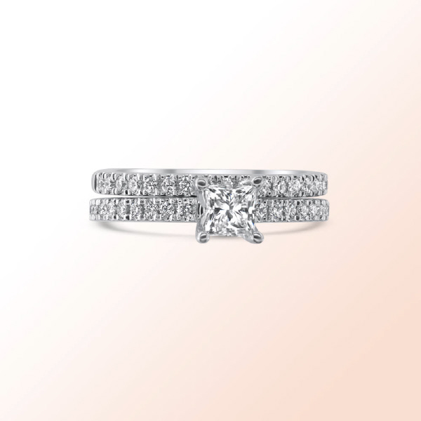 14k.w. Diamond Engagement Ring 1Ct.