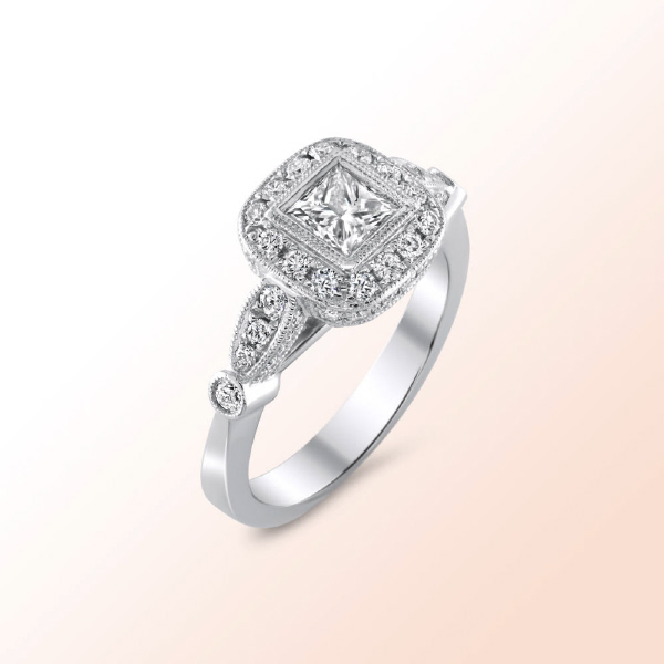 Platinum Diamond Ring 1.45Ct.