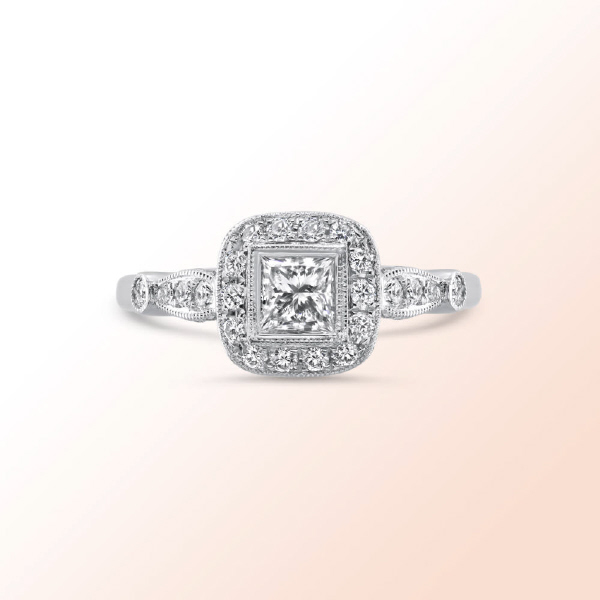 Platinum Diamond Ring 1.45Ct.