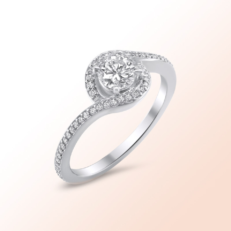 14k.w. Diamond Engagement Ring